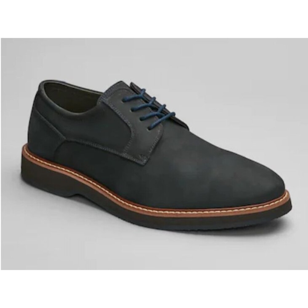 Joseph Abboud Kevin Plain Toe Oxfords,Navy Leather Dress Shoes -Size 8.5 D Width